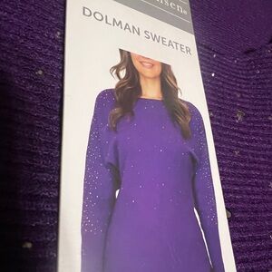 Kirkland Signature Purple Sweater with Sparkle Accents